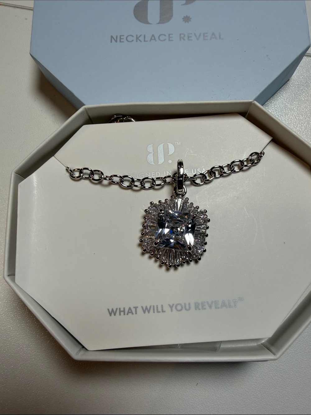 BP - necklace rhodium plating